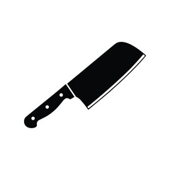 Chef knife kitchen cutlery tool vector illustration isolated on white background