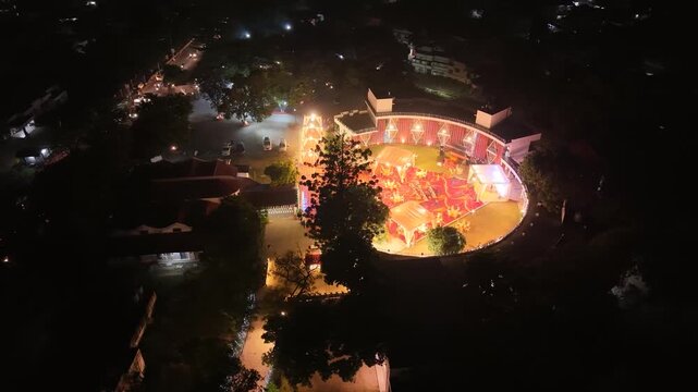 Moonlit Mandap: Indian Wedding from the Sky