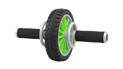 Ab Roller Wheel with Black Handles