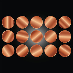 A group of fresh raw brown and white chicken eggs with organic shells is isolated on a black background as a healthy protein ingredient for a farm breakfast meal