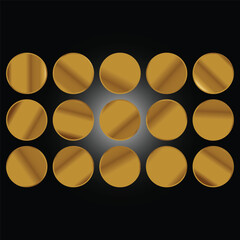 Gold background texture vector icon seamless pattern