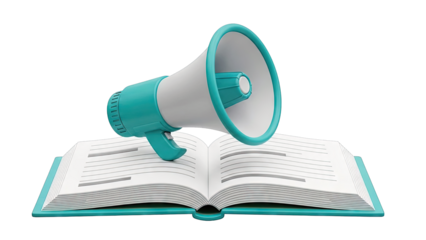 Megaphone on an Open Book