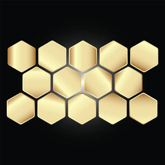 Gold background texture vector icon seamless pattern