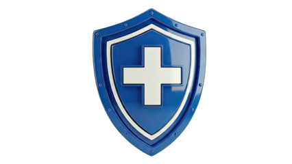 Blue Shield with White Cross