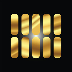 Gold background texture vector icon seamless pattern