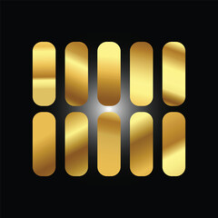 Gold background texture vector icon seamless pattern