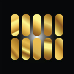 Gold background texture vector icon seamless pattern