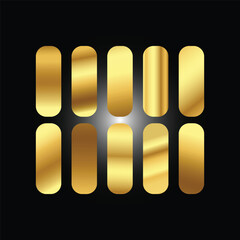 Gold background texture vector icon seamless pattern