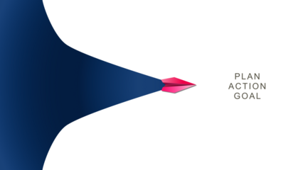 symbolize new year targets, fresh starts, change, new beginnings, and the passage of time, a paper plane launch to New Year 2026 with new year target, to the text plan, action and goal