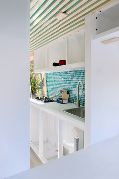 Camper Van Being Built Kitchen 