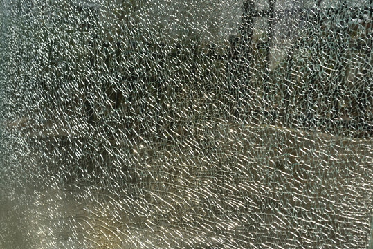Cracked Glass Texture Background