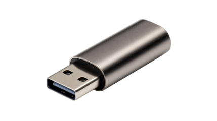 Usb flash drive providing portable digital data storage and rapid file transfer, technology connectivity concept