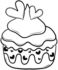 line cupcake