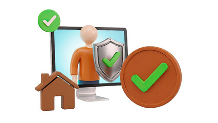 Digital Security and Approval Icons