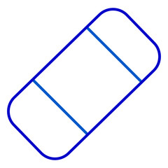 Eraser outline icon