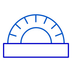 Protractor outline icon
