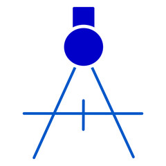 Compass drawing bold icon