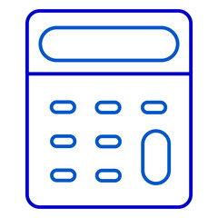 Digital calculator outline icon