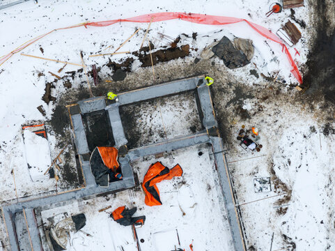 Concrete Pour in winter 2