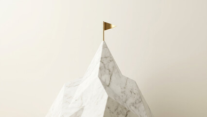 Gold Flag on White Mountain Peak