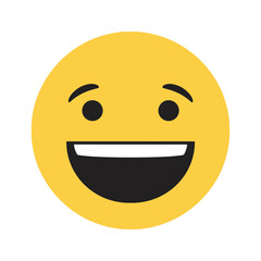 Fototapeta premium Happy face emoji Vector