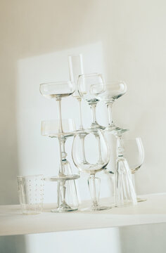 Glasses structure/ party arrangement.