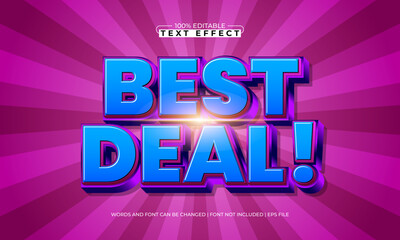 Best Deal Editable Text Effect &ndash; Bold Modern Typography for Promotion, Banner, and Advertising