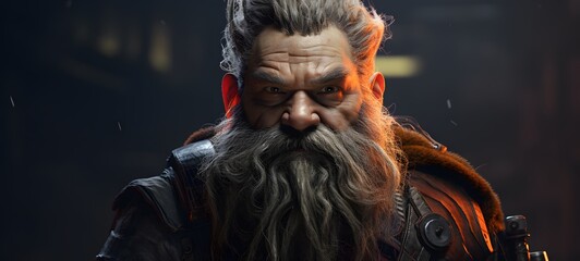 realistic photo of a glossy dwarf ,generative AI