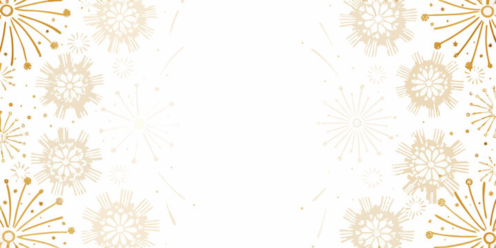 Golden dandelion seed heads forming a delicate floral border design