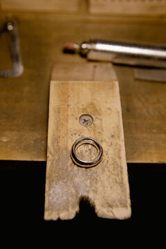 Close up ring on 