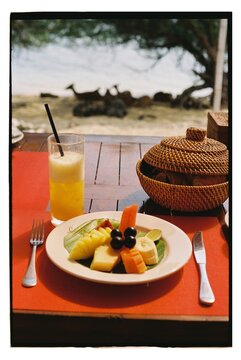 Delightful Tropical Breakfast by the Beach