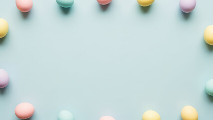 Pastel egg background easter party creative april celebration blue season pink yellow card animal rabbit ear