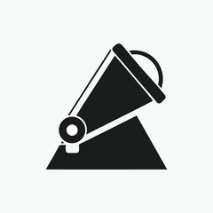 spotlight filled vector icon silhoutte template