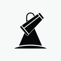 spotlight filled vector icon silhoutte template