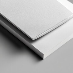 minimal style white paper mockup for Adobe Stock