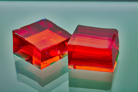 Strawberry Jell-O squares