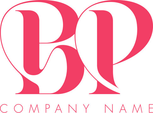 Creative Abstract Initial Letter BP Logo Design
