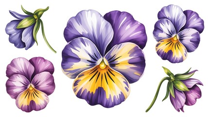 iris flower isolated on white