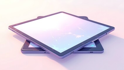A digital tablet wiped clean with visible eraser marks, symbolizing desire for online privacy reset