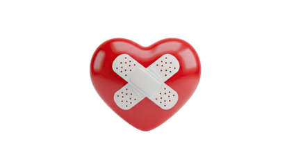 Red Heart with Bandages