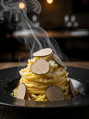 Gourmet Truffle Pasta Plating