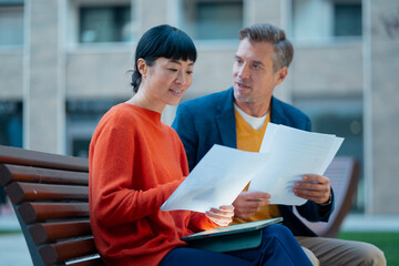 Collaborative Work Session Outdoors