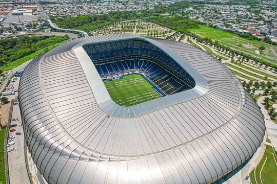 2026 FIFA World Cup Stadium, Monterrey Stadium, Aerial view  BBVA Stadium, home of Club de F&uacute;tbol Monterrey Mexican First Divisio  or Rayados de Monterrey, in Guadalupe, Nuevo Leon Mexico
