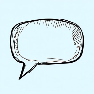 Hand-drawn speech bubbles with a textured feel, suggesting authenticity and creativity,  organic,  bubble