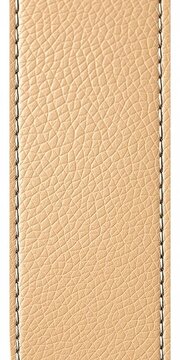 Soft biege leather swatch with subtle grain and stitching detail, showcasing premium craftsmanship,  quality,  craftsmanship