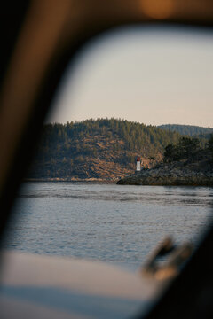 Lighthouse stands watch in Desolation Sound on BC coast