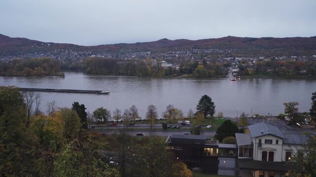 Remagen, Germany - Oct 1 2025 Interior of Arp Museum Bahnhof Rolandseck in Remagen, Germany