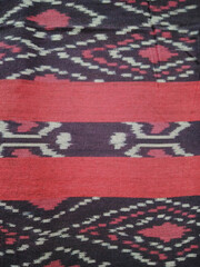Bold Striped Ikat Fabric with Geometric Motifs