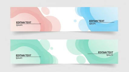 This creative corporate business card template set features a professional paper design layout with flat vector elements and branding icons for a blank web identity concept