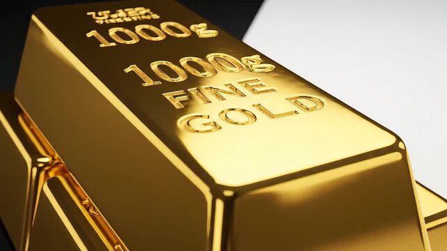 gold bar 1000g fine gold.